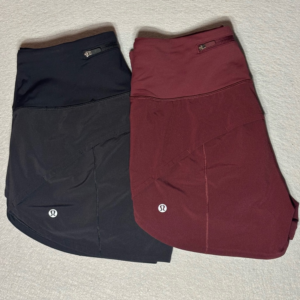 Women Lululemon Speed Up High-Rise Lined Short 4" Bundle Size 4 Tall